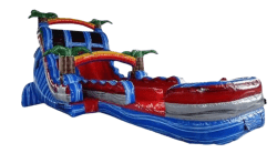 18 Foot Tropical duel lane Water Slide